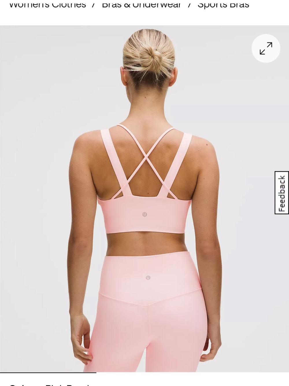 Lululemon Like a Cloud Longline Ribbed Bra *Light Support, D/DD Cups Size 6 Nwt